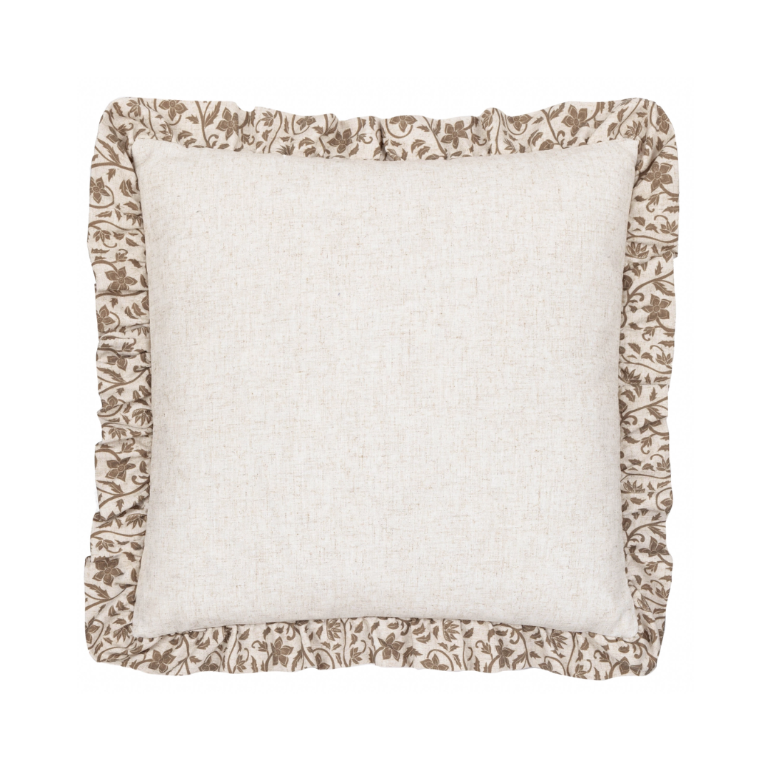 Filigree Printed Ruffle Pillow