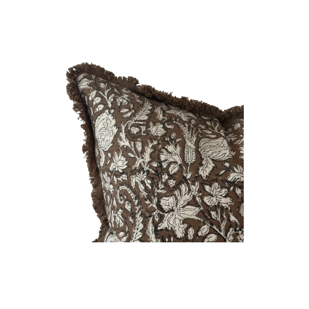 Sadie Brown Printed Pillow