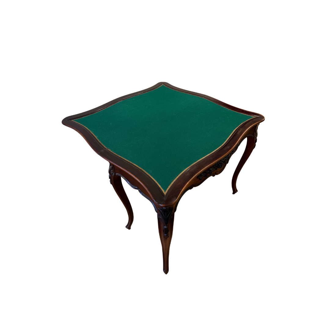 Found Carved Card &amp; Games Table