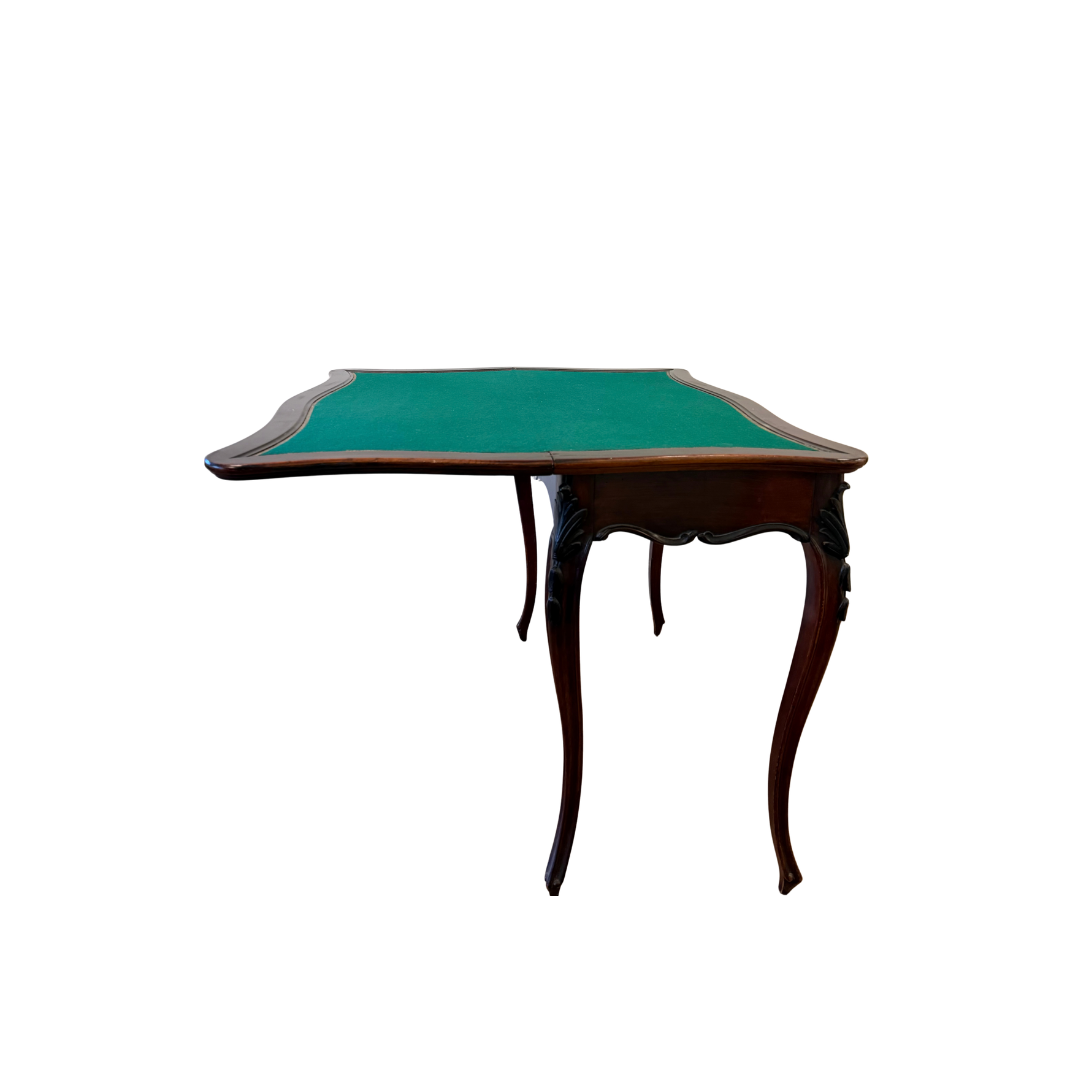 Found Carved Card &amp; Games Table