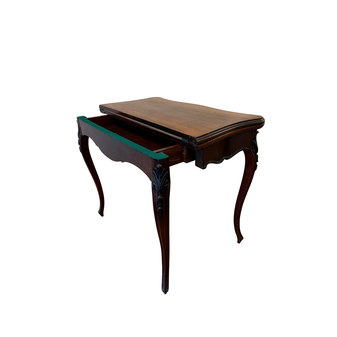 Found Carved Card &amp; Games Table