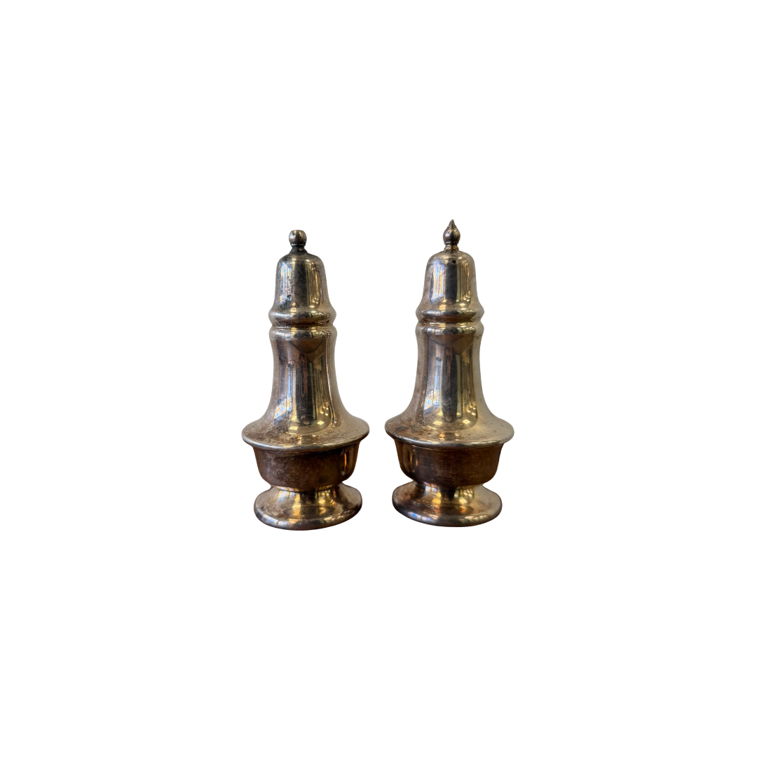 Found Silver-Plated Salt &amp; Pepper Set