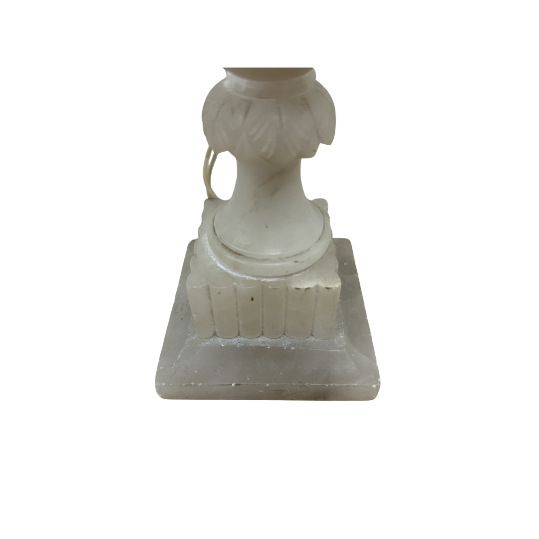 Found Alabaster Table Lamp