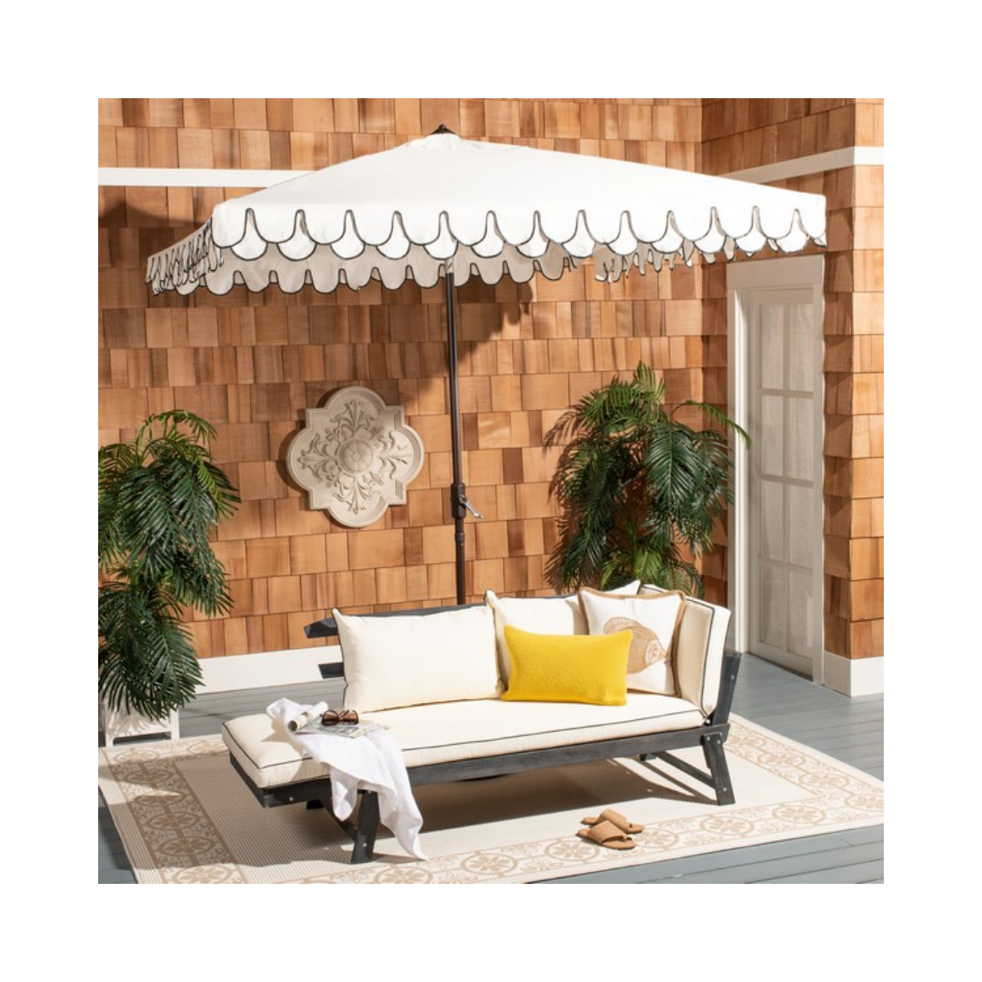 Elegant Valance Outdoor Umbrella - 7.5 FT