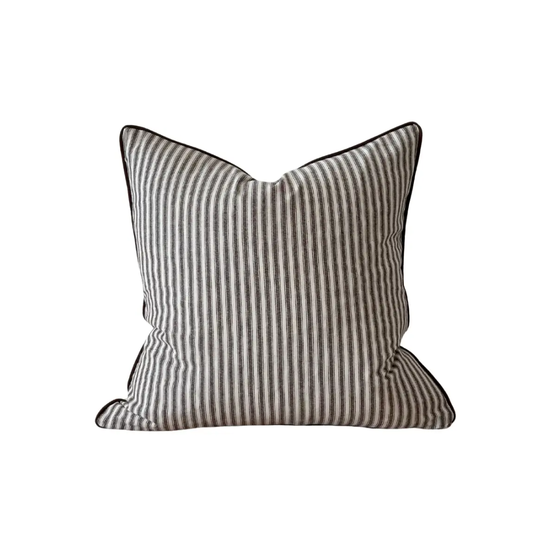 Florence Dark Striped Pillow