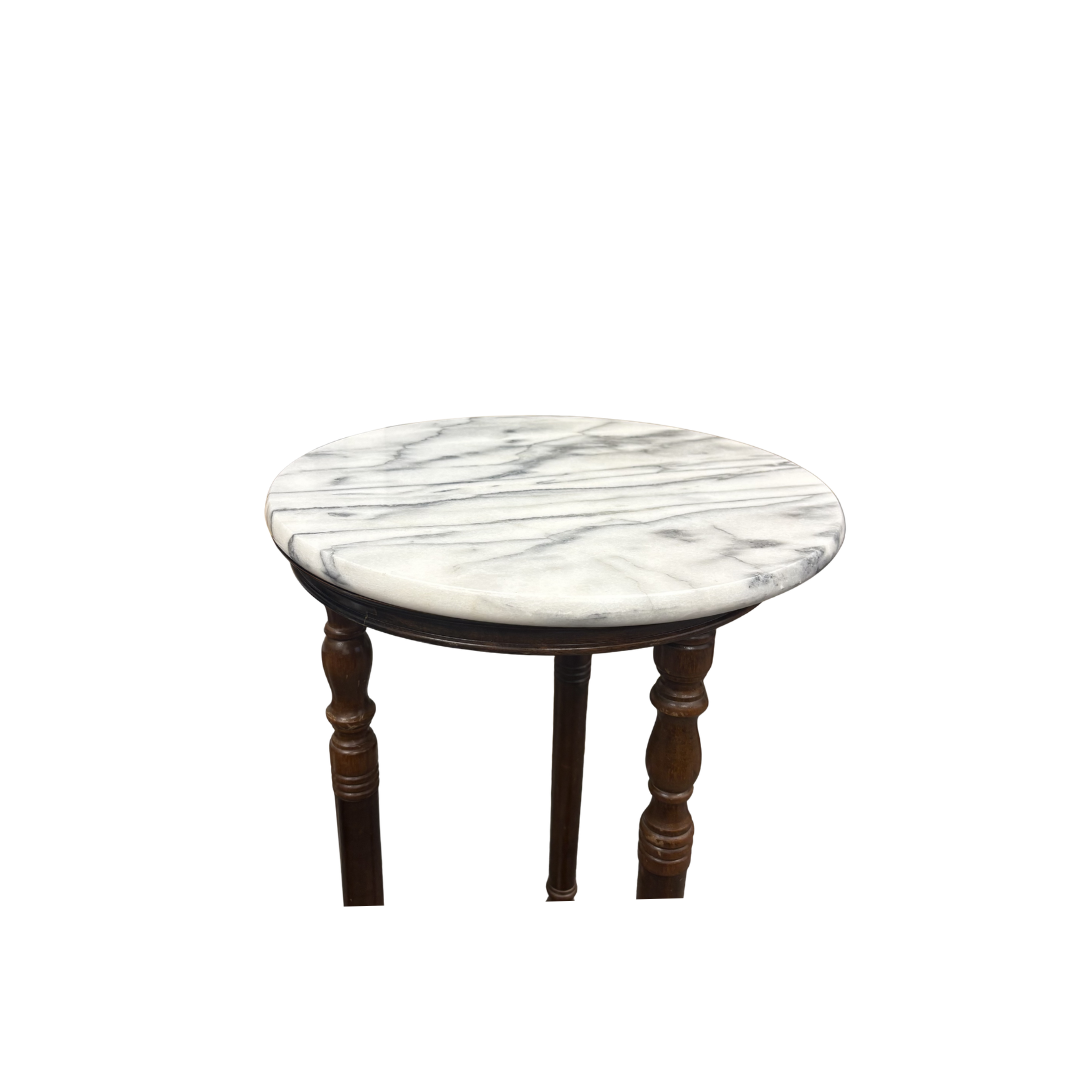 Found Victorian Dark Marble Pedestal