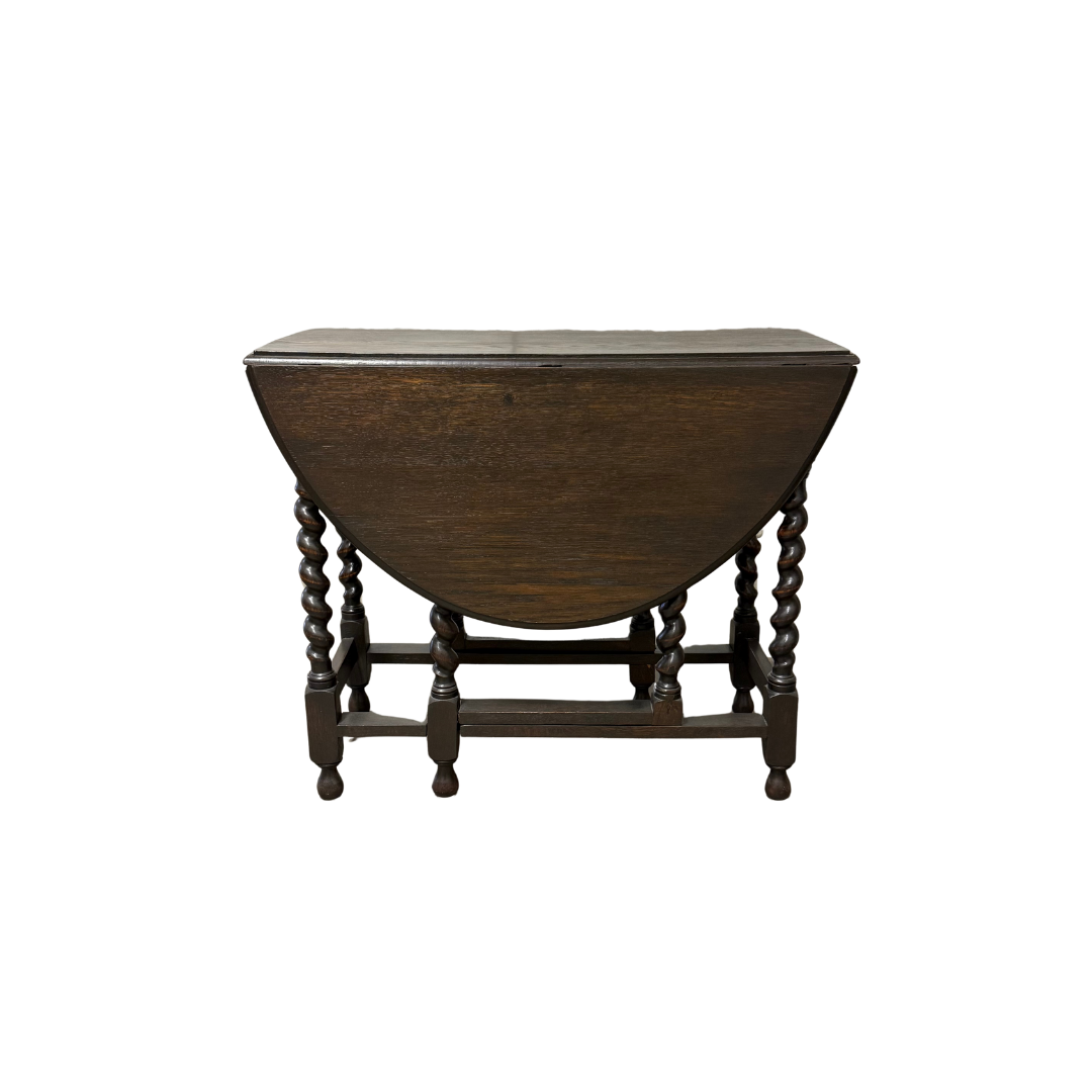 Found English Barley Twist Folding Table