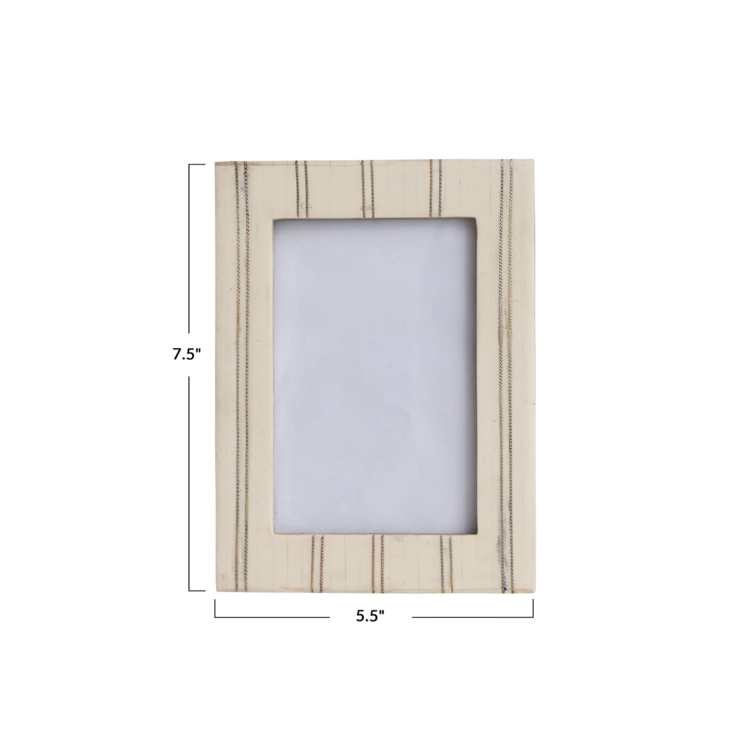 Striped 4 X 6 Resin Photo Frame