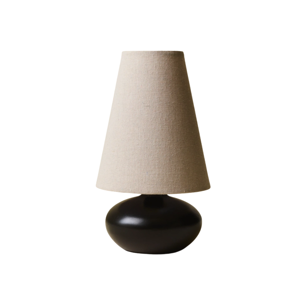 Olivia Linen Small Table Lamp