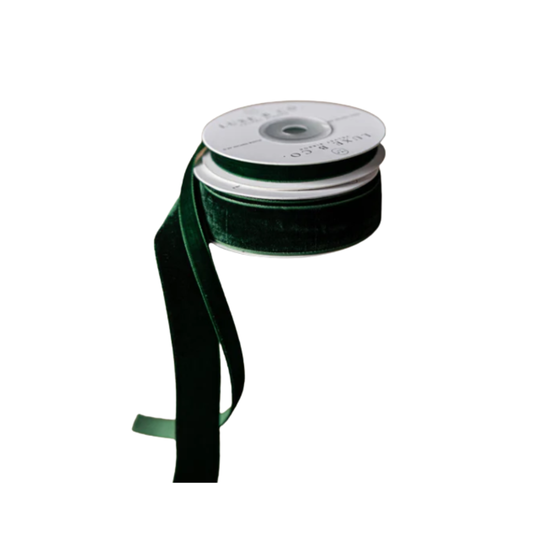 Emerald Green Velvet Ribbon