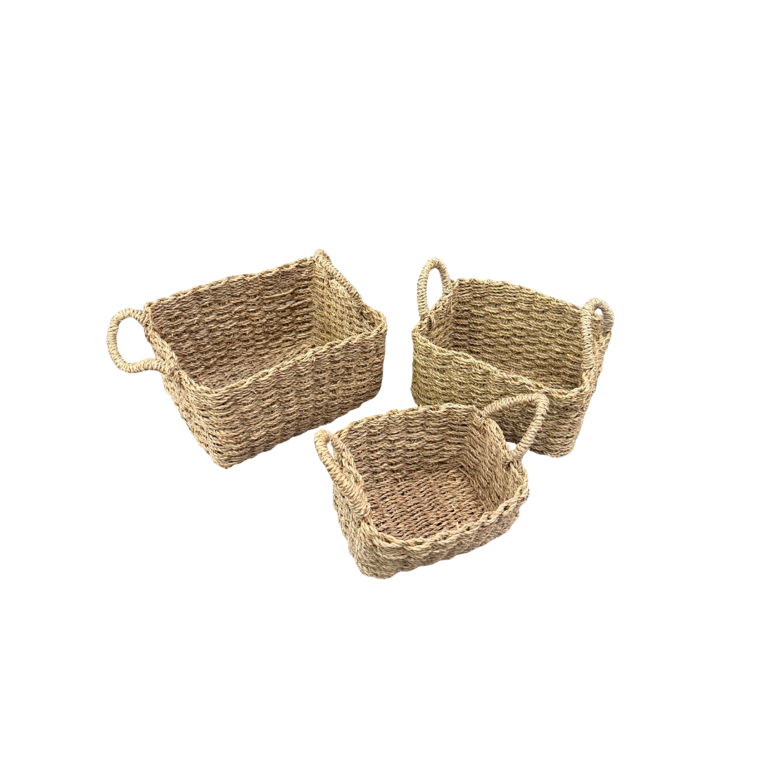Seagrass Baskets with Handles