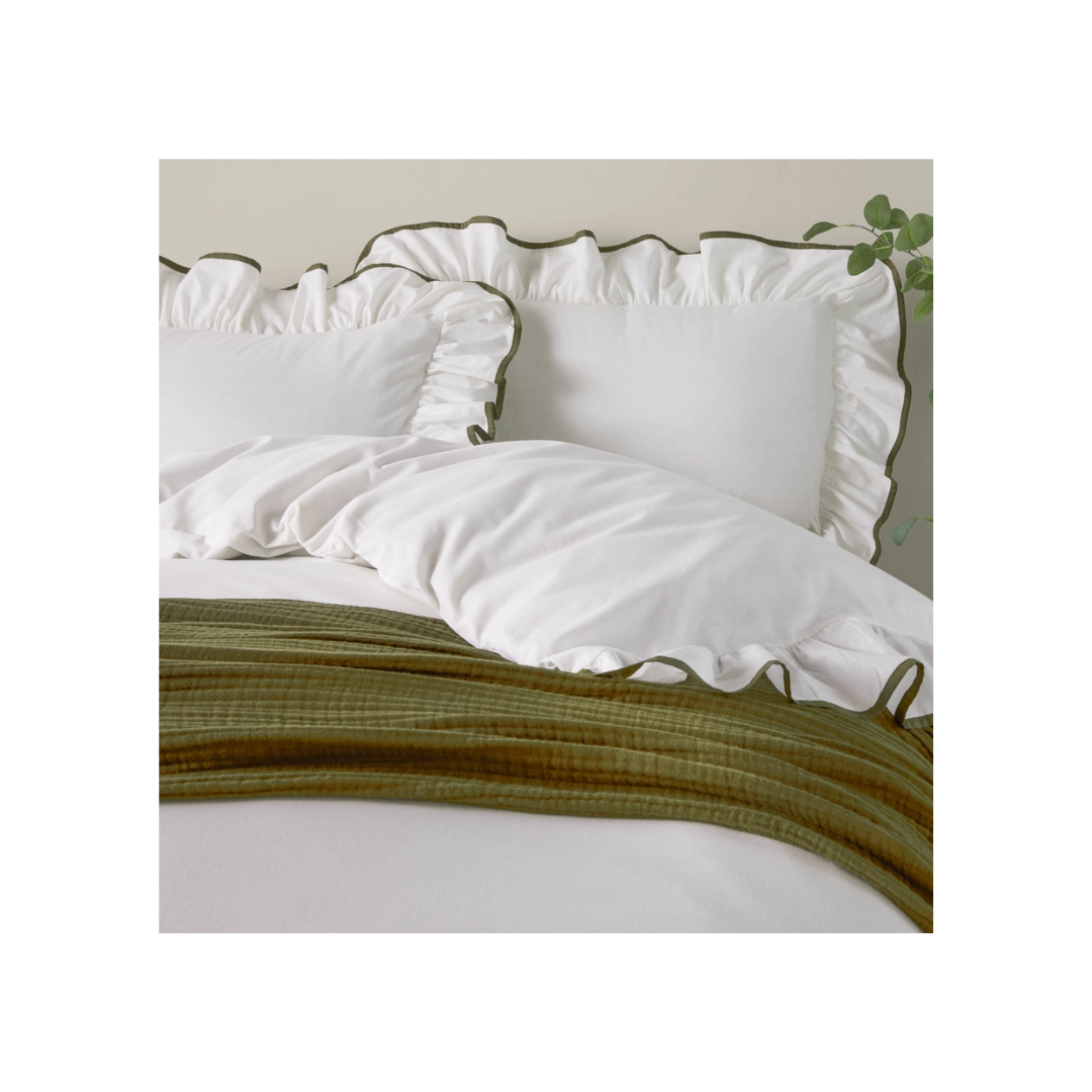 Blousey Cotton Ruffle Duvet Cover