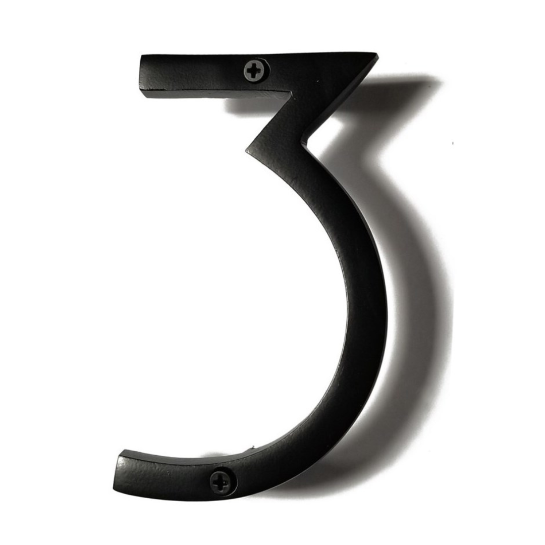 Modern Black House Numbers