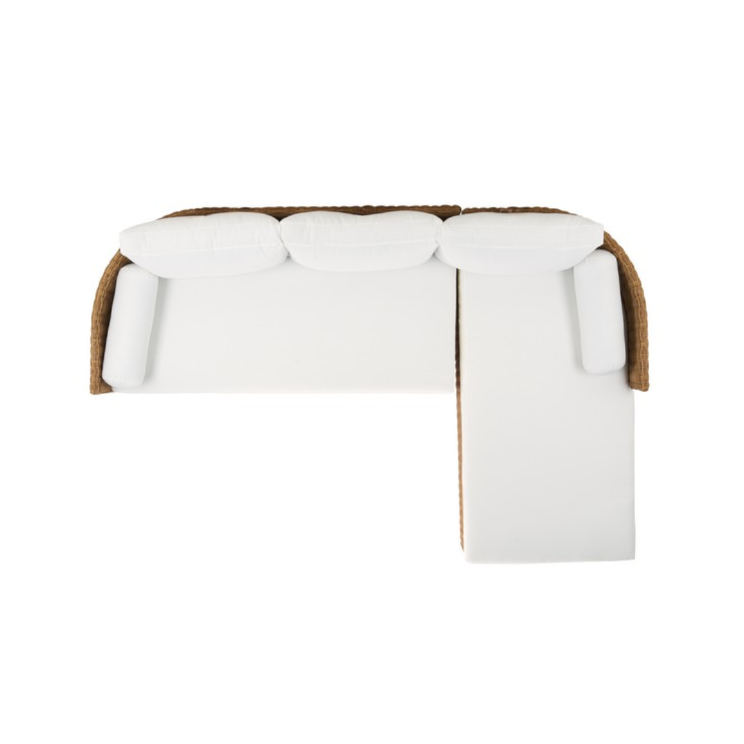 Anguilla Wicker Outdoor Chaise Sectional