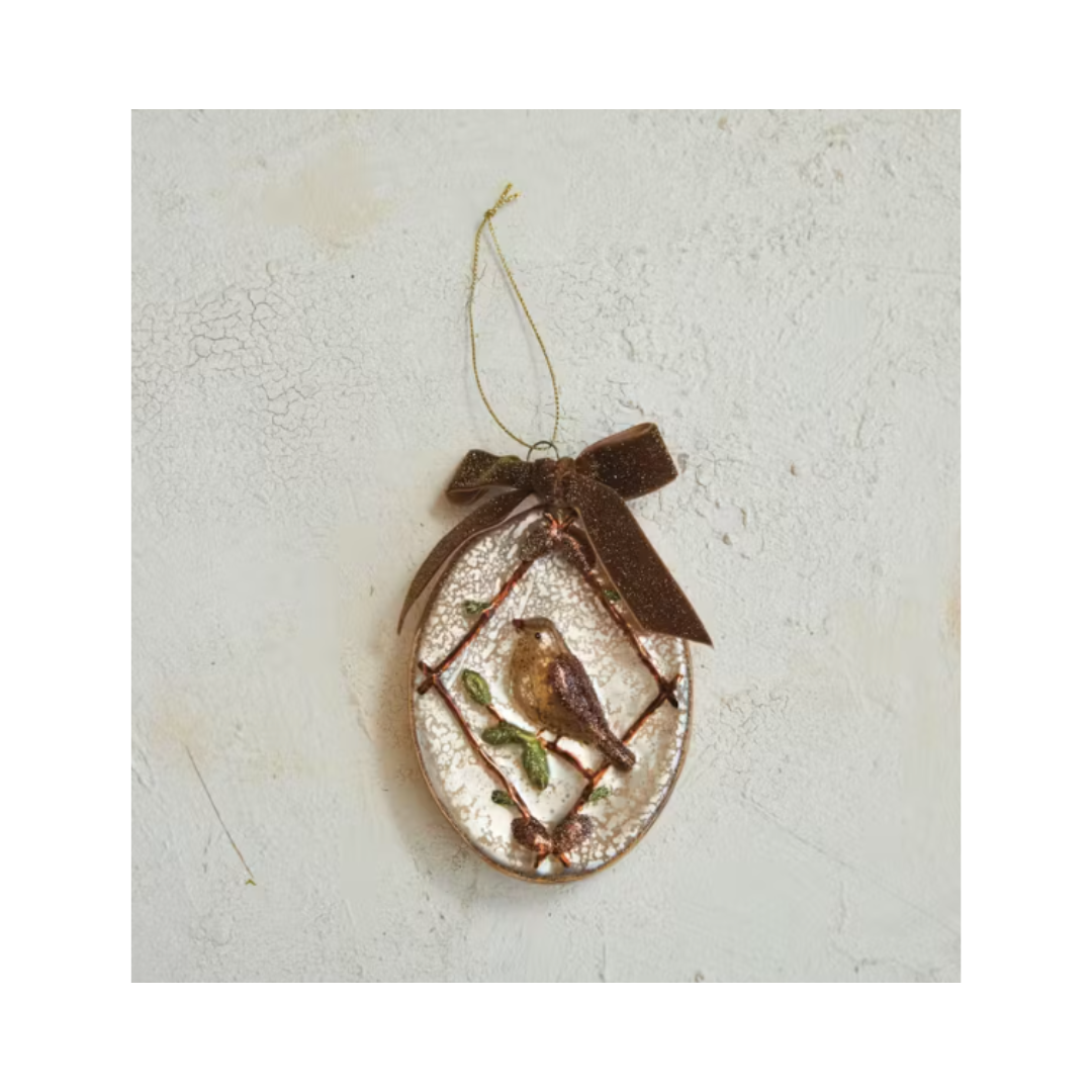 Bird and Ribbon Ornament