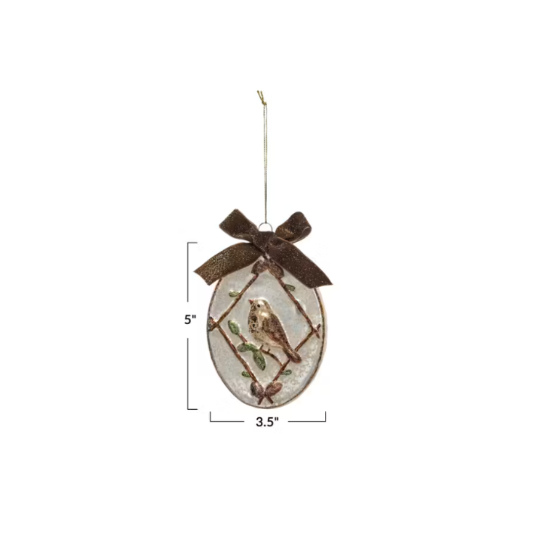 Bird and Ribbon Ornament