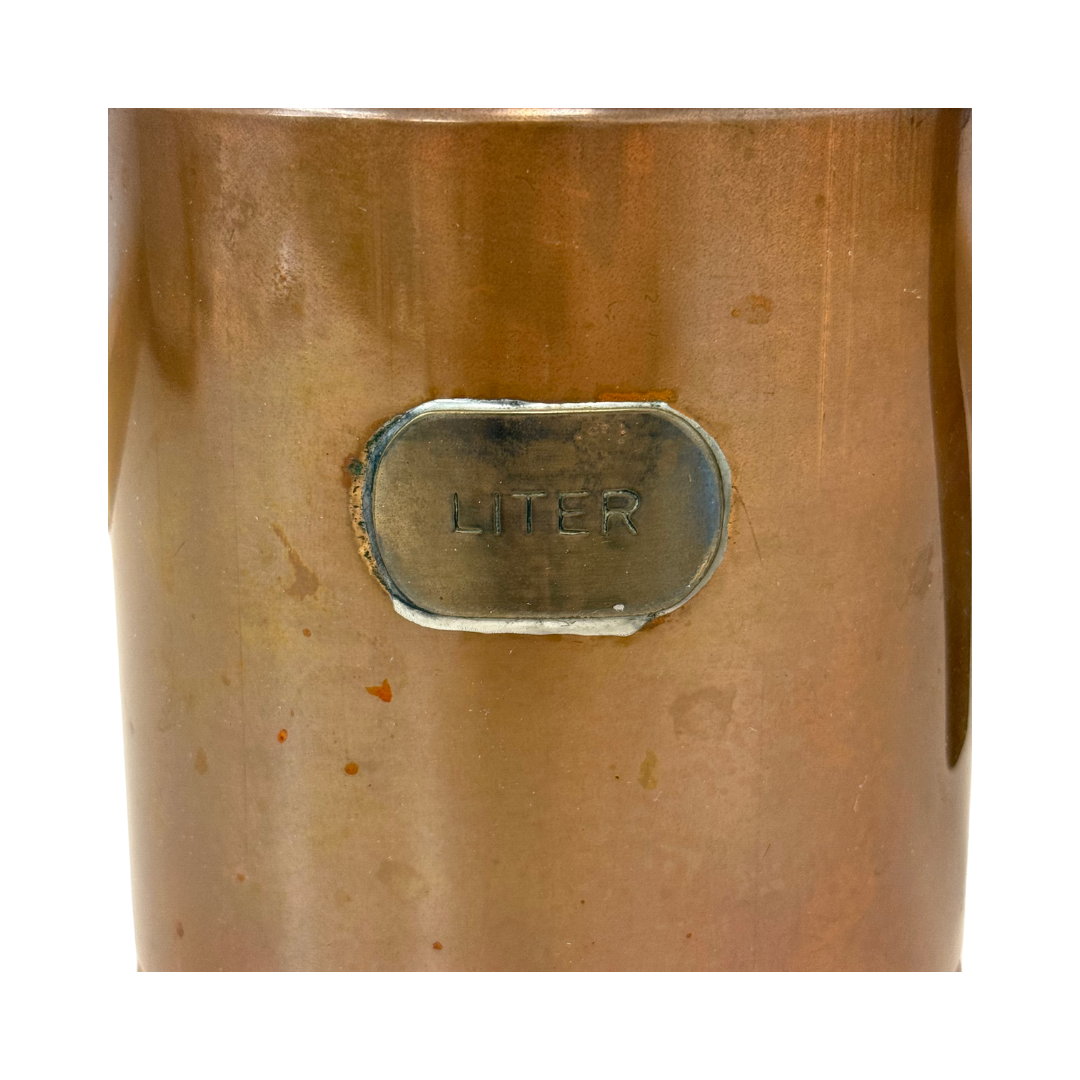 Found Copper Litre Measuring Cup