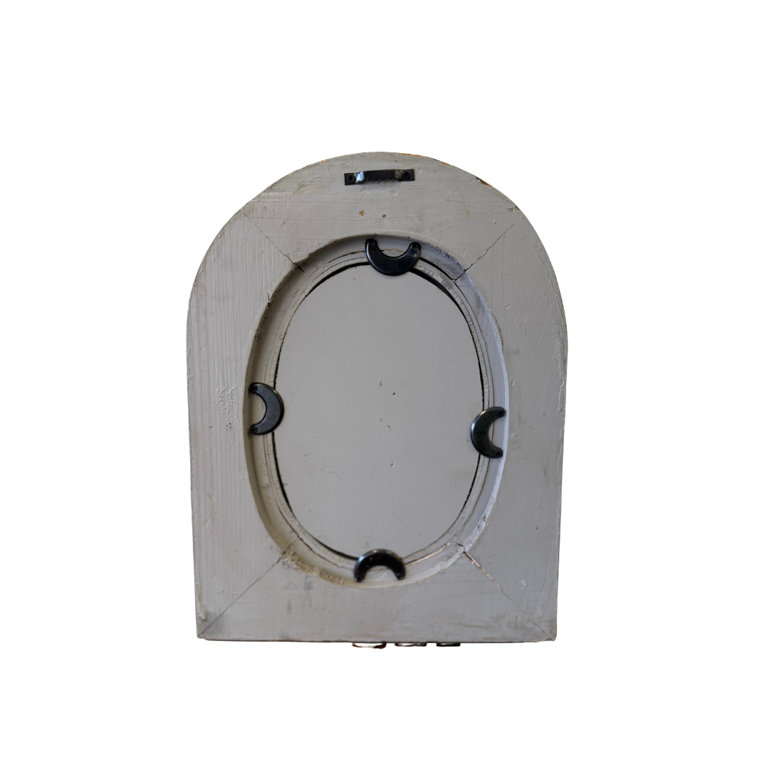 Found Arched Carved Mirror