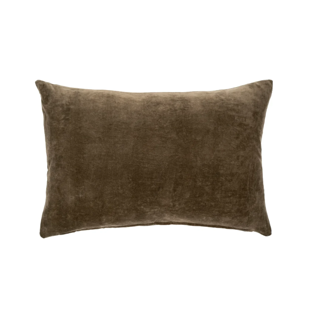 Carob Vera Velvet Pillow