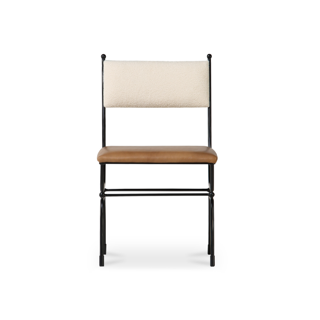 Posta Dining Chair - Brown Leather