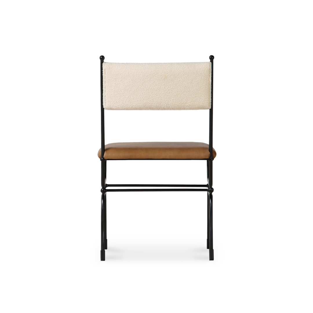 Posta Dining Chair - Brown Leather