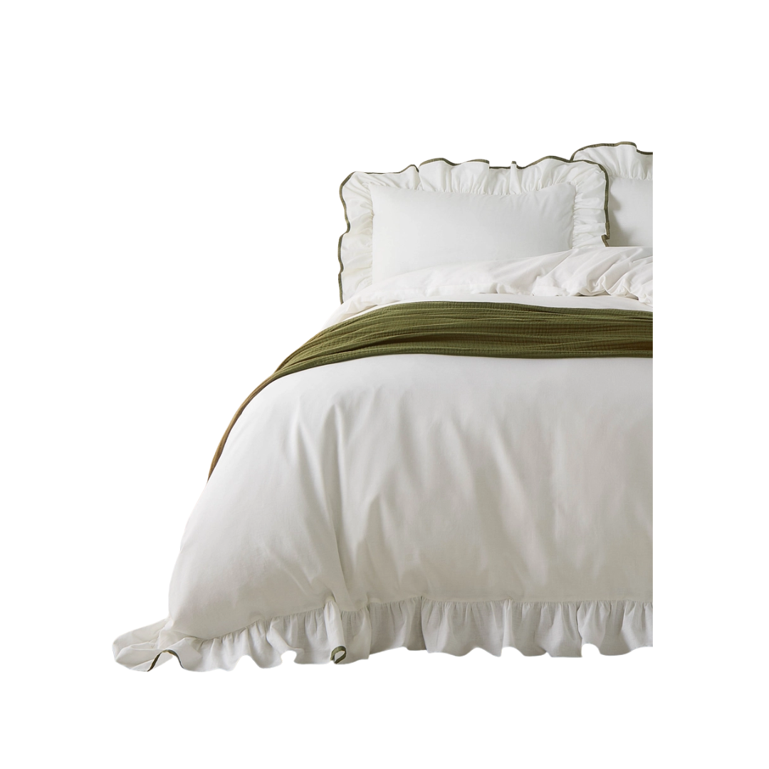 Blousey Cotton Ruffle Duvet Cover
