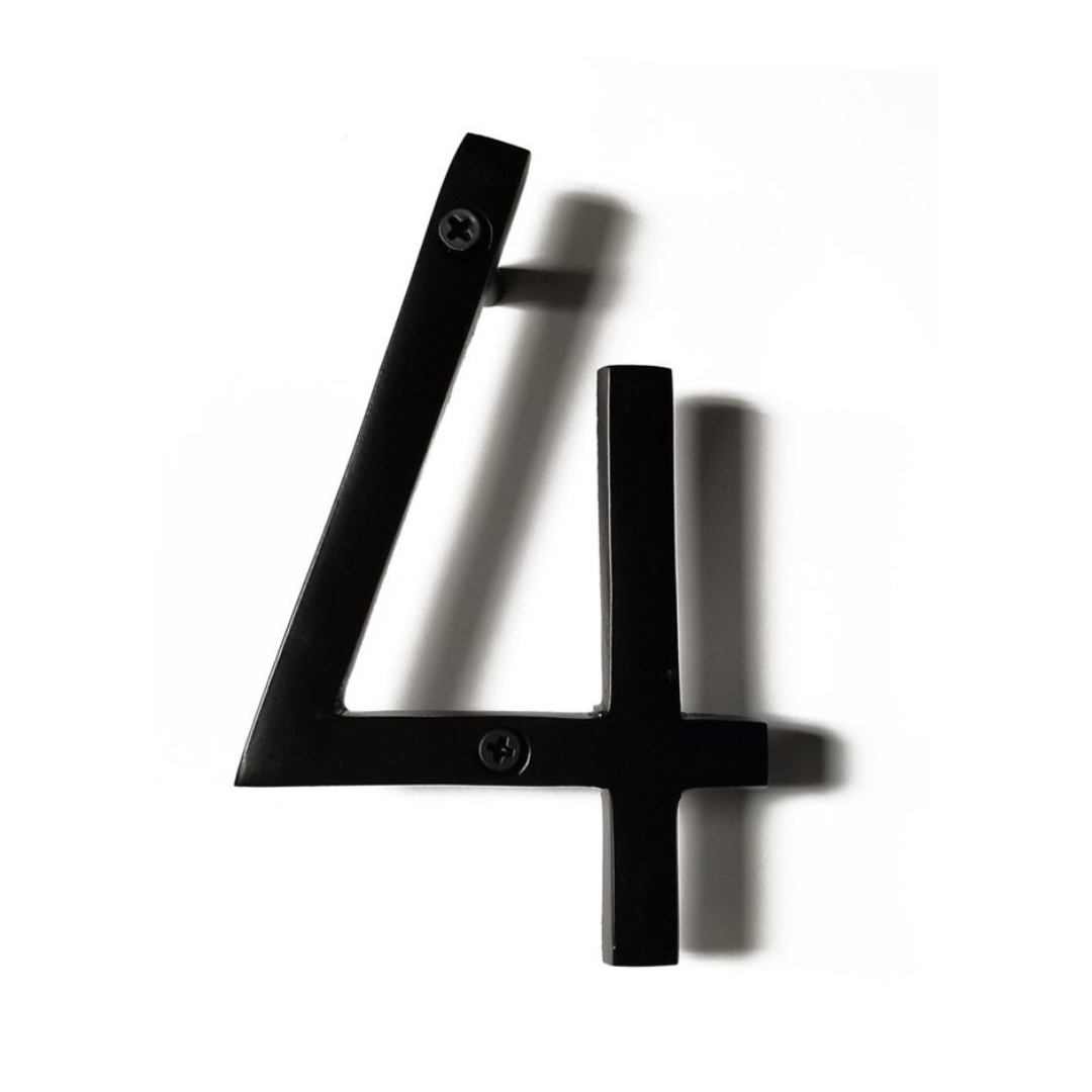 Modern Black House Numbers