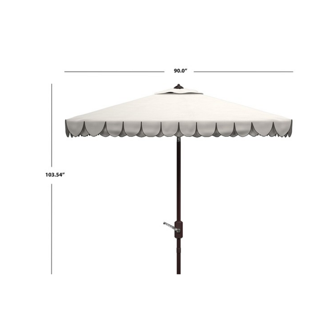 Elegant Valance Outdoor Umbrella - 7.5 FT