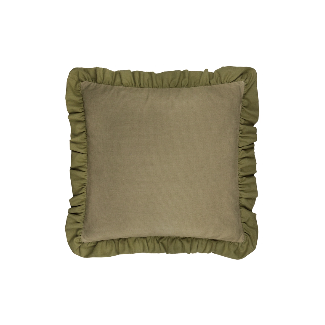 Effie Sage Ruffled Pillow