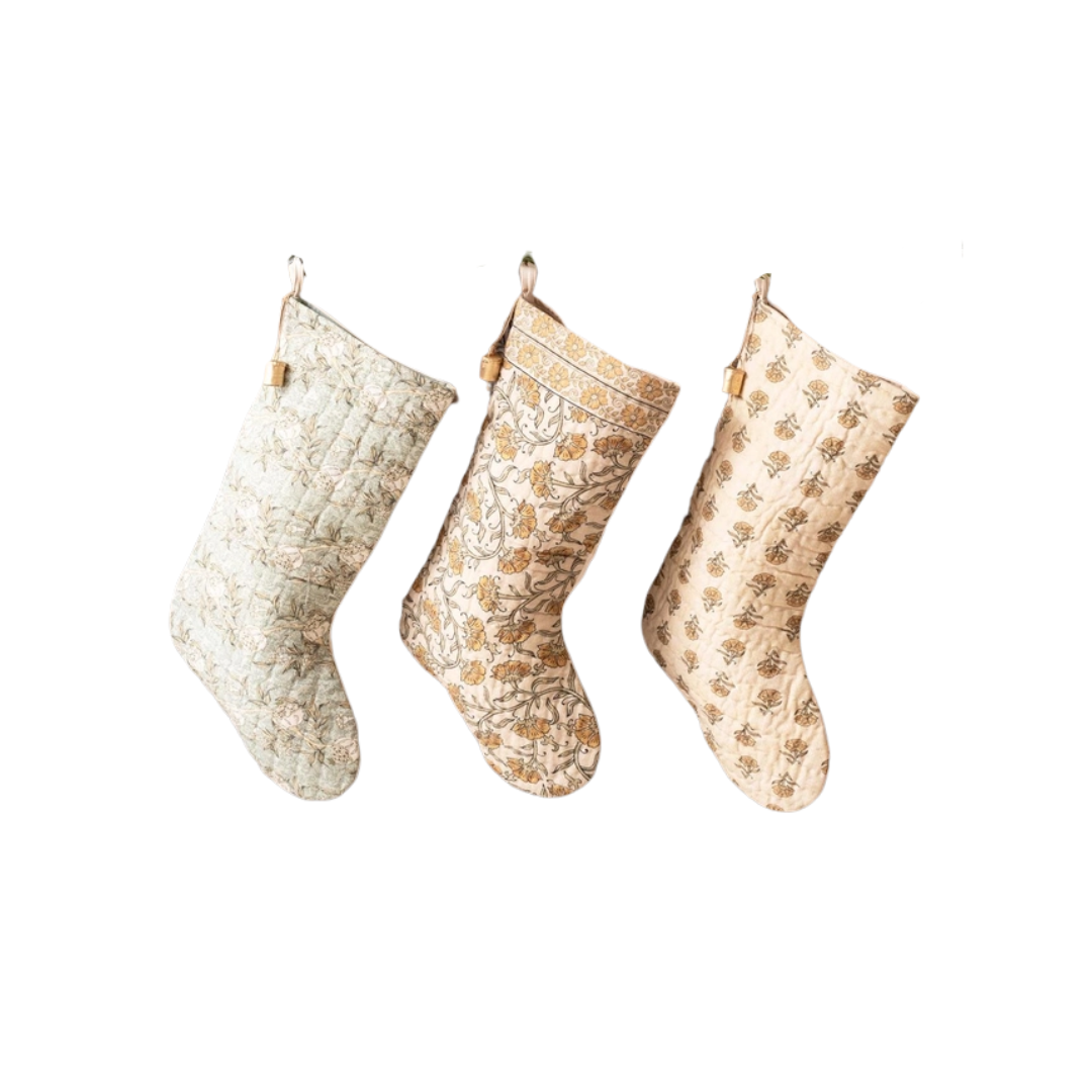 Block Print Stockings