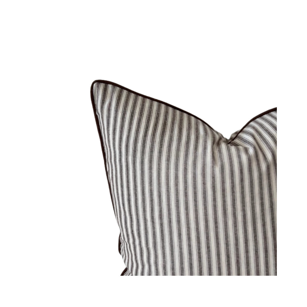 Florence Dark Striped Pillow