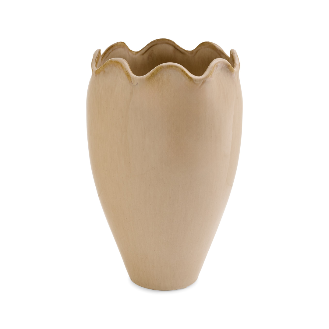 Clay Ruffled Planters