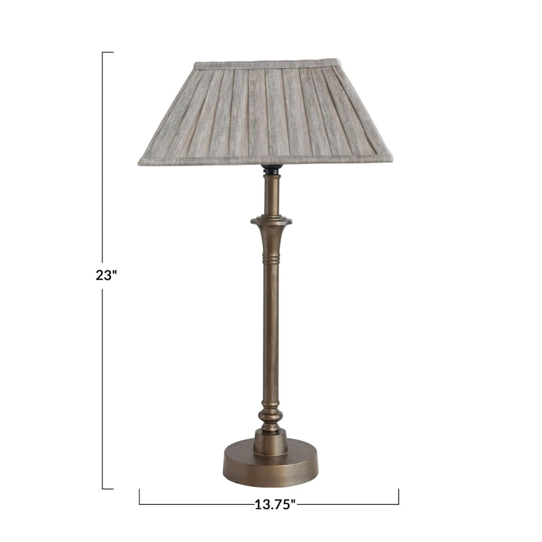 Pleated Linen Lamp