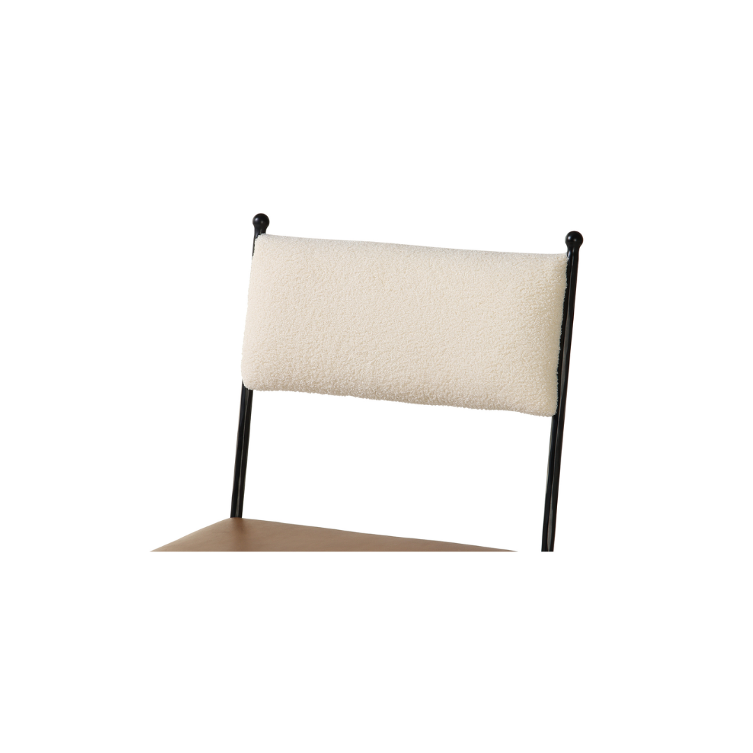 Posta Dining Chair - Brown Leather