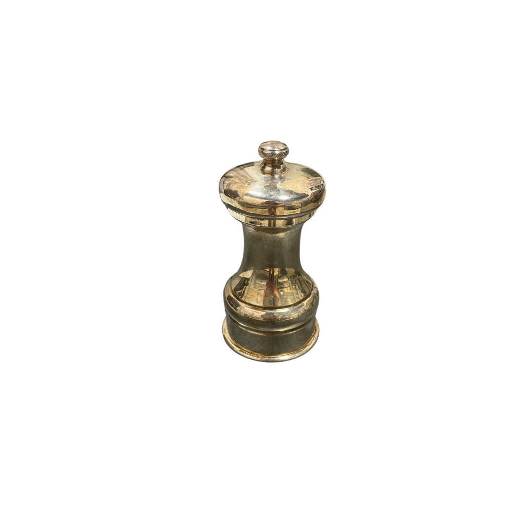 Found Brass Pepper Shaker