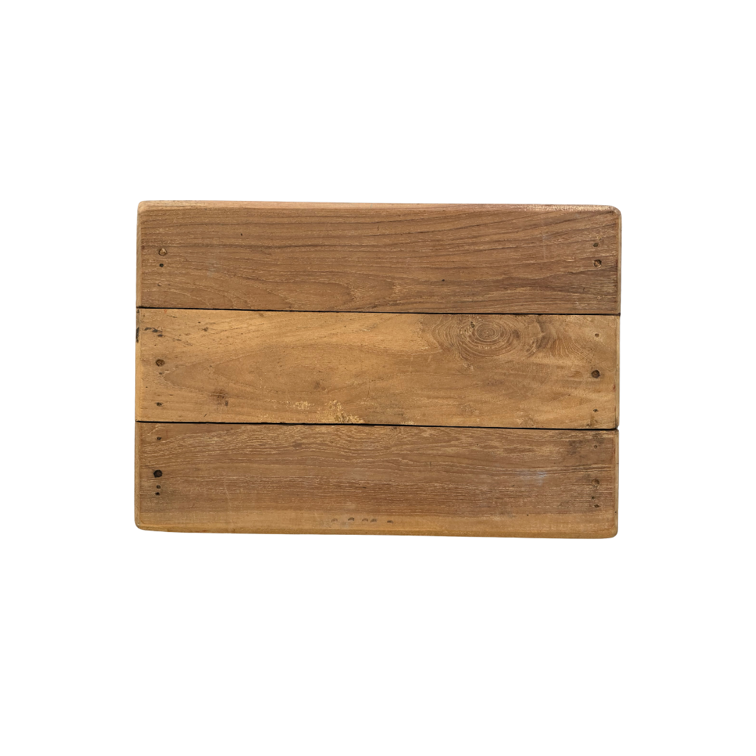 Found Scalloped Plank-Top Riser Board