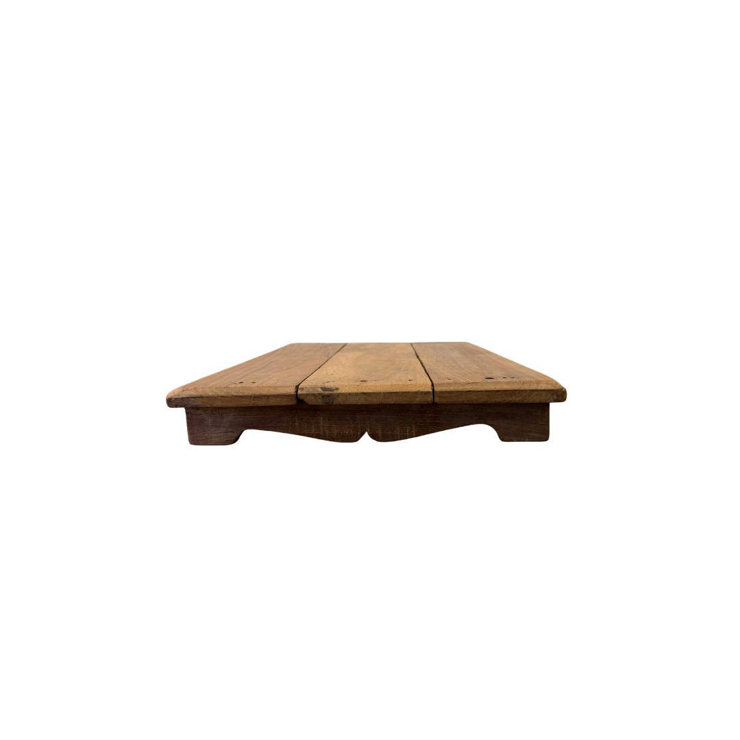 Found Scalloped Plank-Top Riser Board