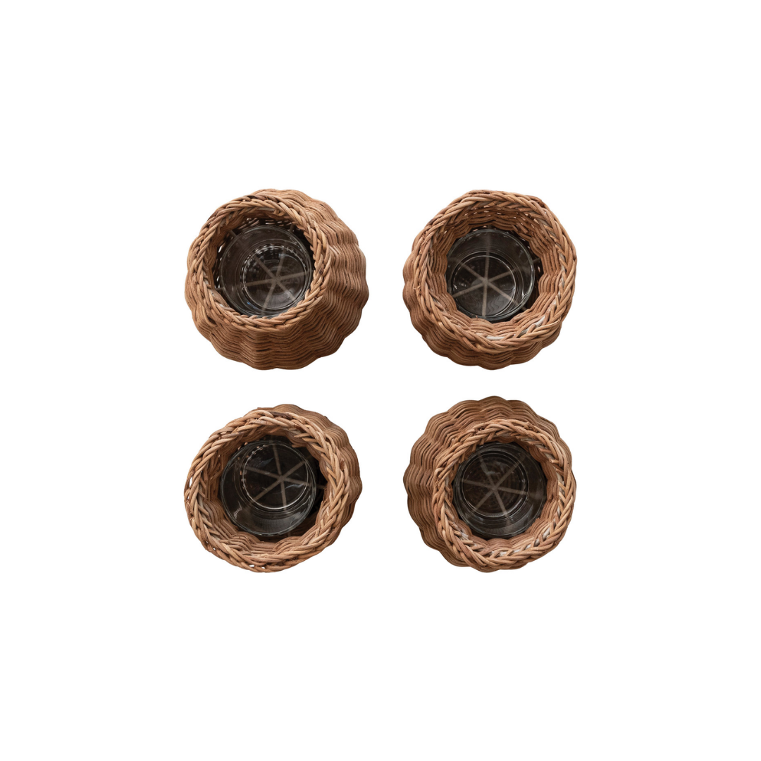 Woven Rattan Vase