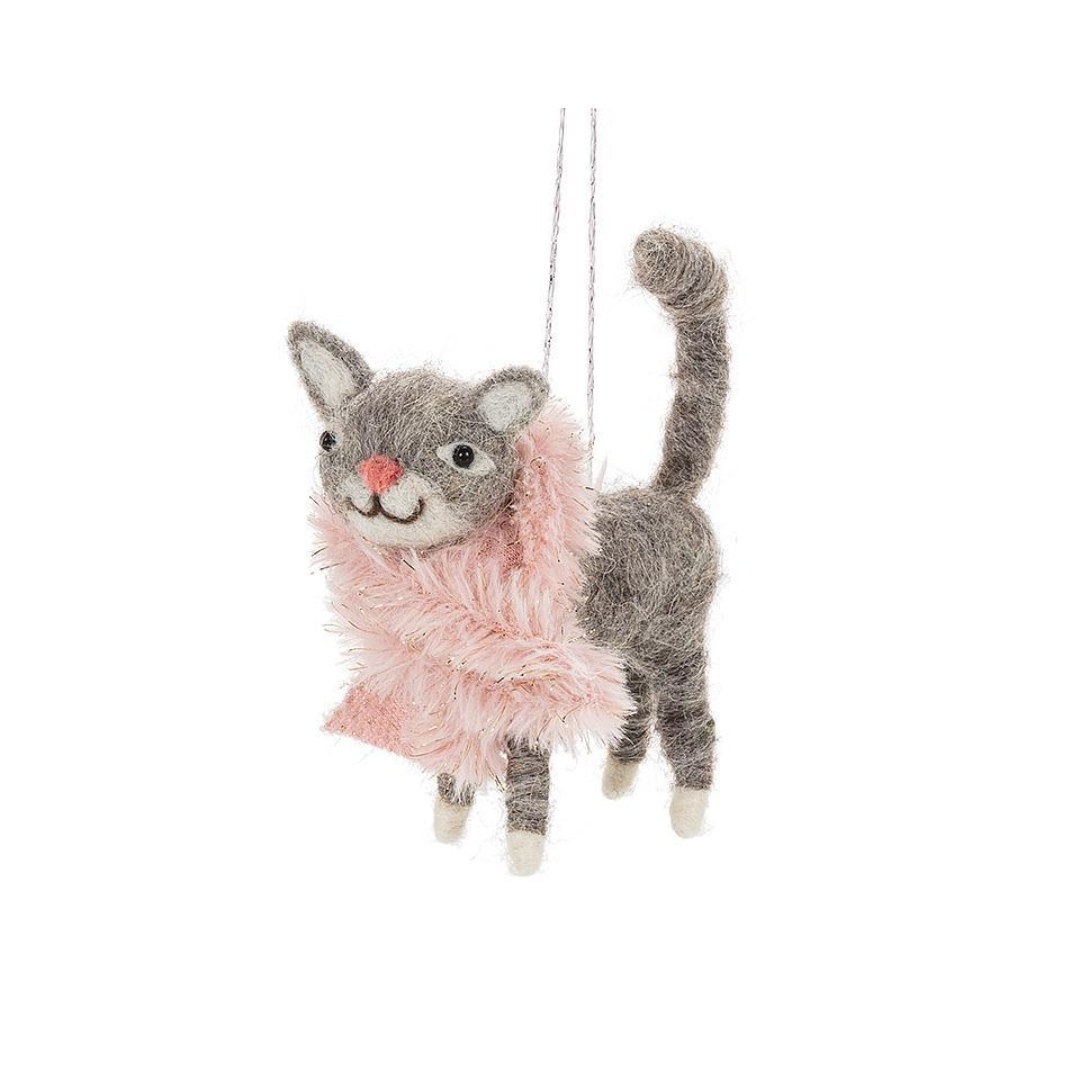 Felt Kitten Ornament
