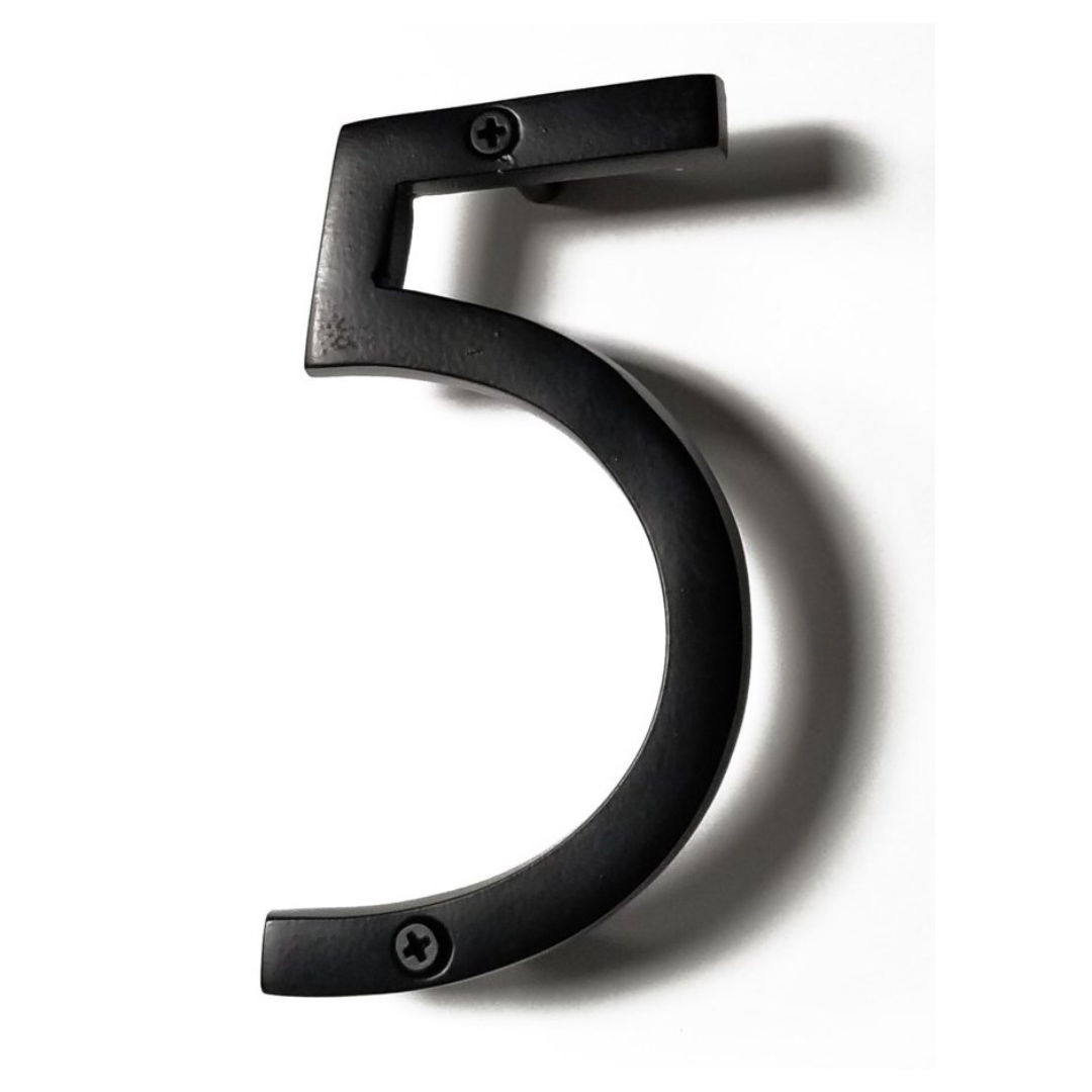 Modern Black House Numbers