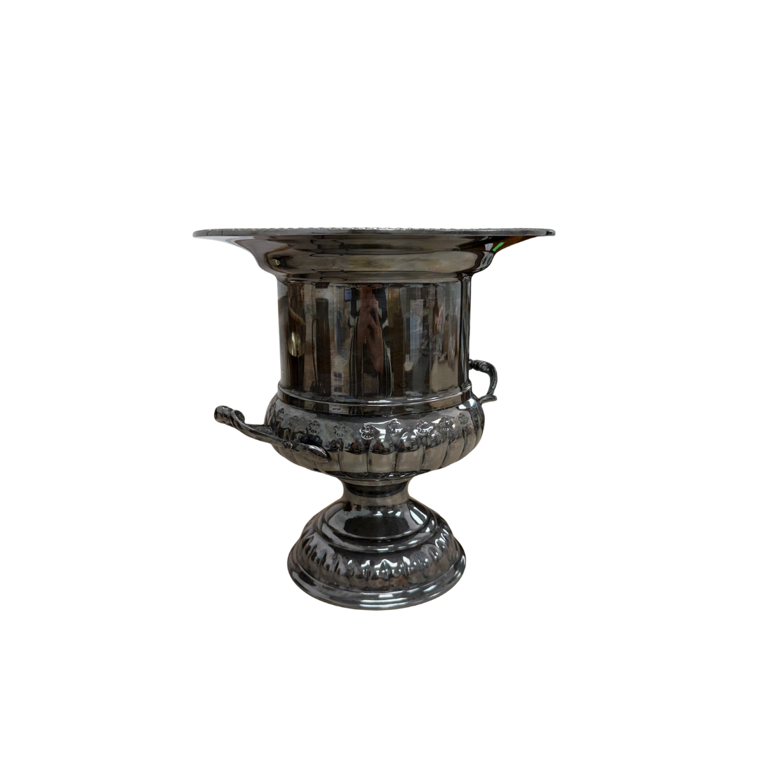 Found Silver Pedestal Vase