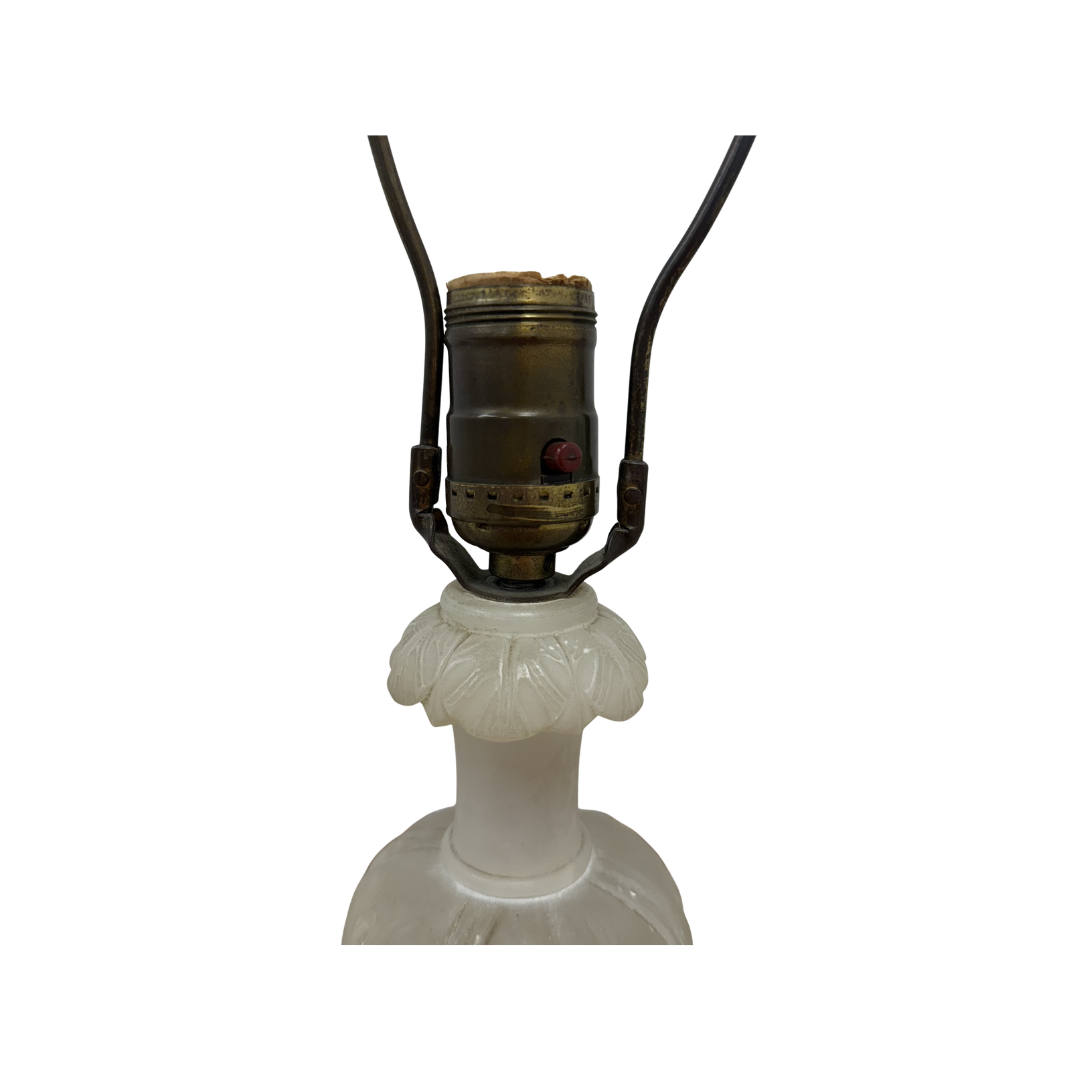 Found Alabaster Table Lamp
