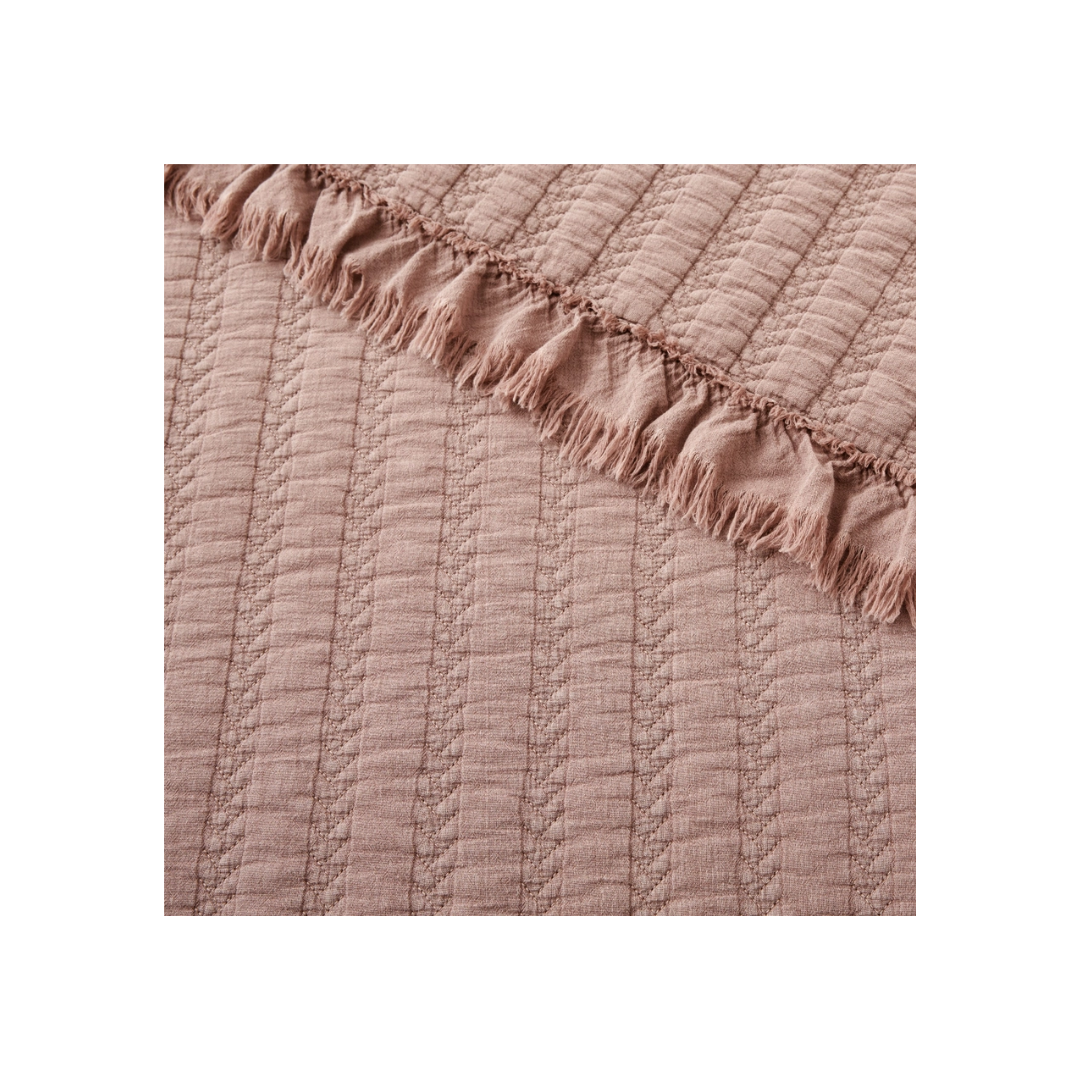 Wilhemina Dusty Rose Quilt Set