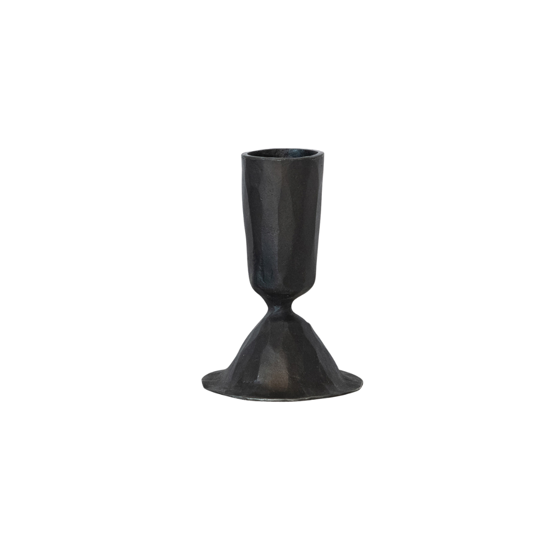 Hand-Forged Cast Iron Taper Holder