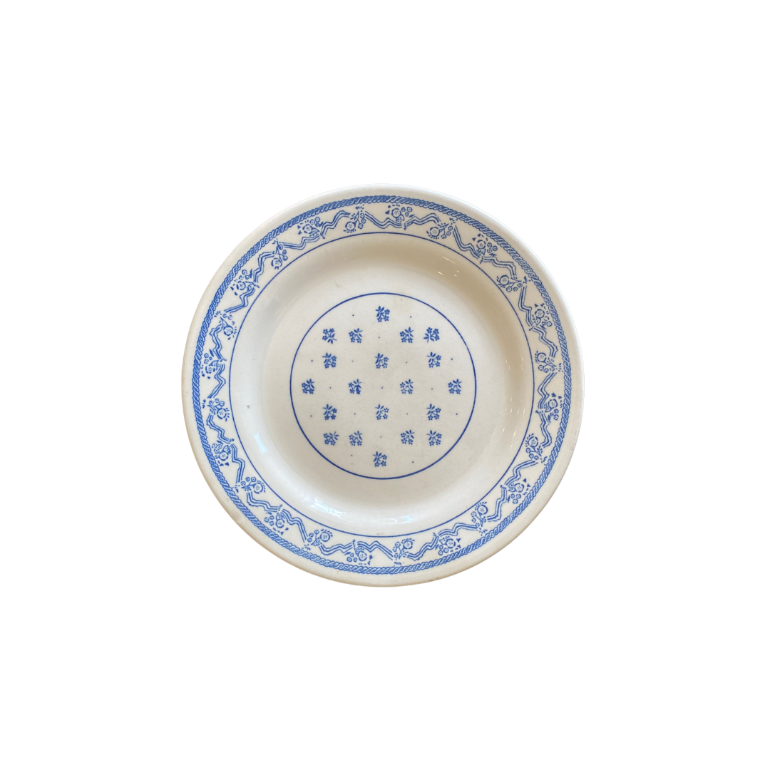 Found Oxford Blue Plates - Set of 2
