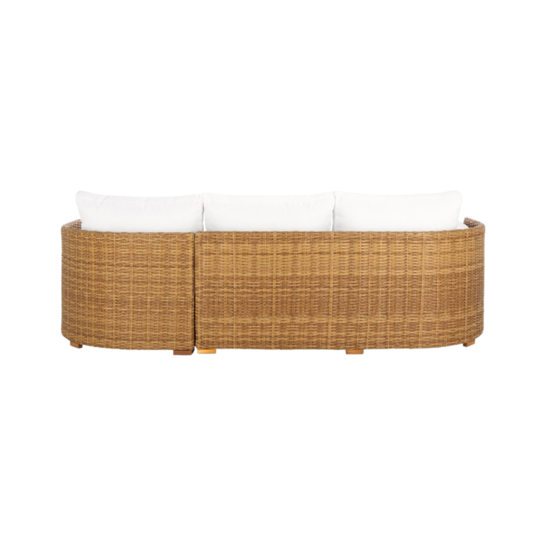 Anguilla Wicker Outdoor Chaise Sectional