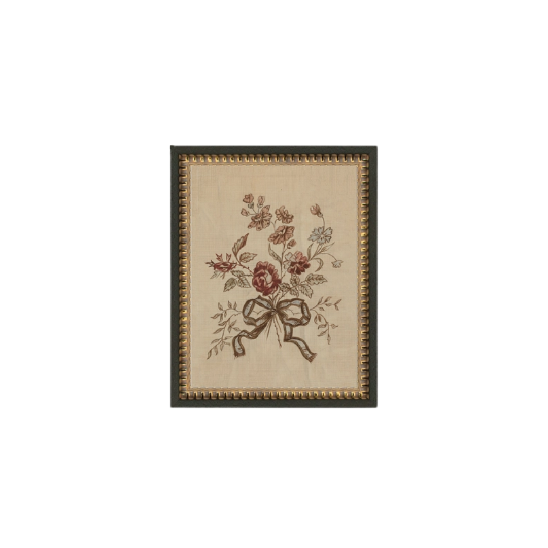Tied in Bloom Framed Antique Art