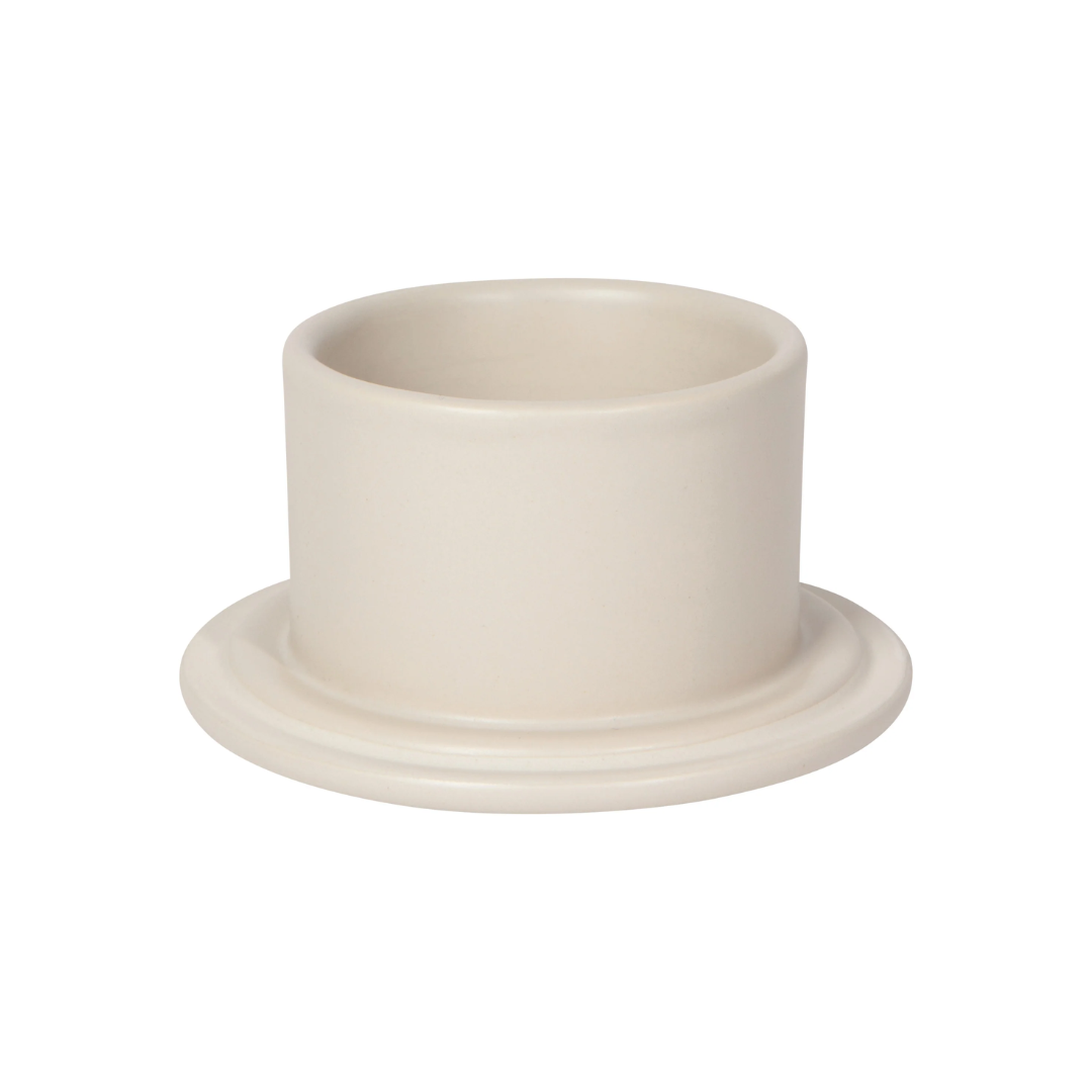 Matte Natural Butter Crock