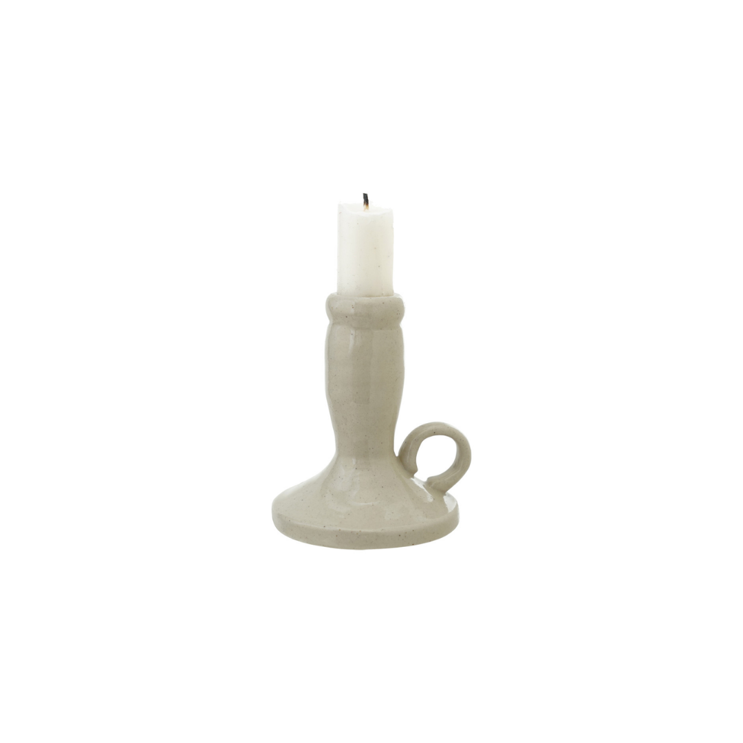 Stoneware Chamberstick