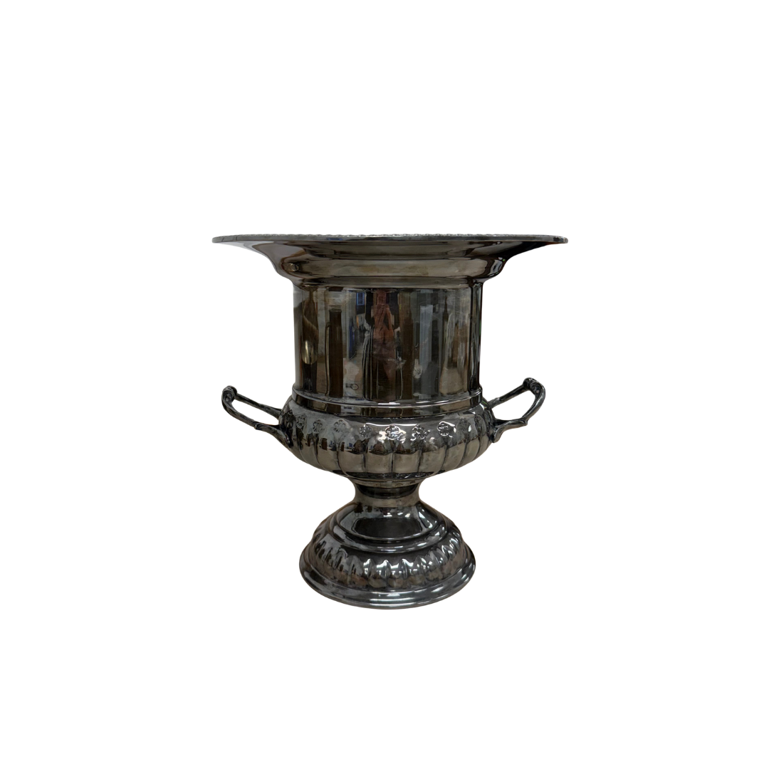 Found Silver Pedestal Vase